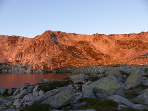 GR20 Sud montagne-attitude levé soleil